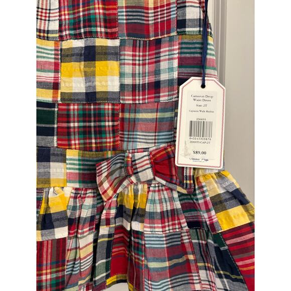 Classic Prep Girl's Cameron Plaid Drop Waist Dress, Size 2T NWT - Picture 5 of 6